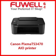 Canon Pixma TS3470 AIO Printer (Print/Scan/Copy) [Promo Free NTUC $20 Voucher till 13 Nov 2022]