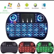 i8 3 -color Blacklight wireless Mini Keyboard with Touchpac