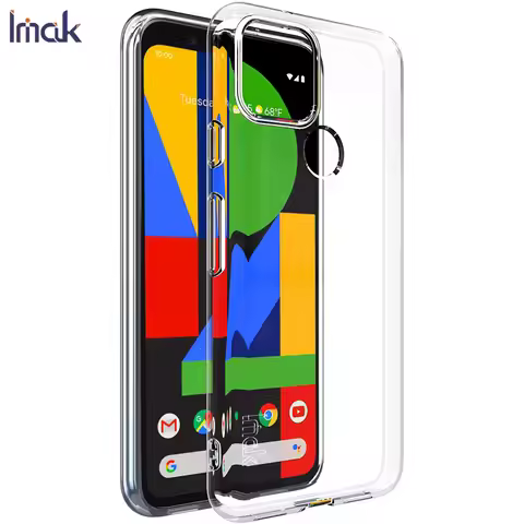 For Google Pixel 5 Case IMAK Ultra Thin Soft TPU Clear Back Cover Phone Cases For Google Pixel 5G 4G