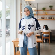 Dodgers Baseball Shirt White navy Adult