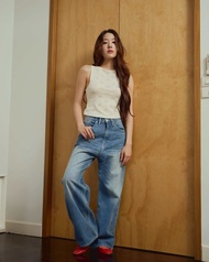 Litaf Baggy Jeans กางเกงยีนส์ ทรงกระบอกใหญ่ (ตัดความยาวฟรี)