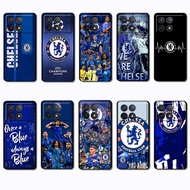 for 3c Xiaomi Redmi K40 K60 K70 Note 7 8 Pro NS17 Chelsea Football Club Fashionable soft black phone