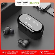 BAVIN Mini Bluetooth Headset Wireless /Magnetic Neckband Bluetooth Sport Headphone Stereo Earbuds HD