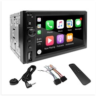 Chaowei Double Din Stereo Bluetooth Car Play Compatible with Apple CarPlay,6.2" HD LCD Touchscreen,M