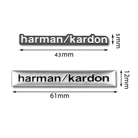 Harman Kardon BOSE Badge aluminum 3D car audio stickers For bmw Dacia Alfa Romeo Lada Skoda Hyundai 