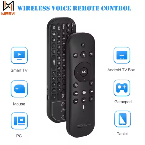 G60S Pro Air Mouse Wireless Voice Remote Control 2.4G Bluetooth Dual Mode IR Learning With Backlit f