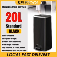 50L/60L large garbage bin kitchen garbage bin high-quality stainless steel garbage bin with lid garb