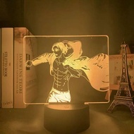 clu ST3 Tấn Công Titan Eren Jaeger Levi Mikasa Đèn Ngủ Anime 3D Đèn Cảm Ứng Từ Xa LED Sạc USB Cầu Vồ