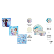 迪士尼魔法奇緣 - 日本 Frozen 手巾 + 美國 Zak Designs 3 件兒童餐具套裝套裝