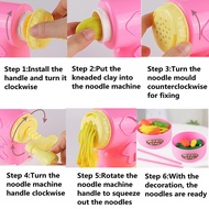 Simulation Color Clay Ice Cream and Noodle Maker Pretend Cooking Toys for Kids