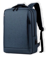 High Quality Laptop Backpack Waterproof USB Big Capacity Bag Backpack Blue MBP0003