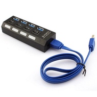 4 Ports USB 3.0 HUB With switch and w/o switch Super Speed 5Gbps Support 1TB