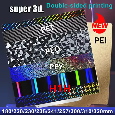 300/180/220/235/310mm PEO Bulid Plate H1H Magnetic Double Sided PEY PET PEI Sheet For K1 Max Ender 3