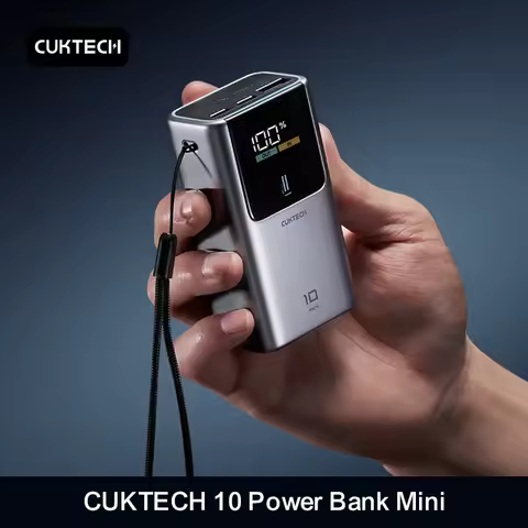 CUKTECH 10 Power Bank Mini 10000mAh PB1055 55W MAX 2-Port Output Portable Charger For iPhone 16 Xiao