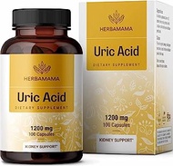 Uric Acid Support 100 Capsules 1200 mg | Herbal Cleanse Detox | Joint Support | Kidney Support | Filled with Tart Cherry Extract, Turmeric, Milk Thistle,Celery Extract