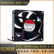 PF80251B1-000C-A99/G99 SUNON Jianzhun 8025 12V 4.1 W 8CM Chassis Fan wangh2