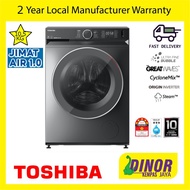 Toshiba 10.5kg Front Load Washer Ultra Fine Bubble Inverter Steam Washing TW-BK115G4M(SK) / TWBK115G