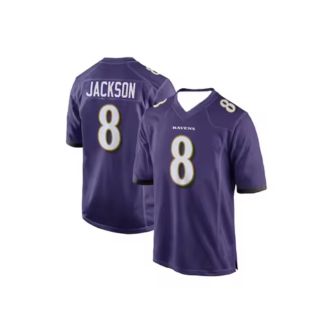 24-25 Adult Baltimore American Football Jersey Rugby Jersey Sportswear Training Jersey T-shirt Raven