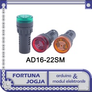 Pilot Lamp Buzzer Flash Light Alarm 22mm AD16-22SM DC 12V 24V AC 220V