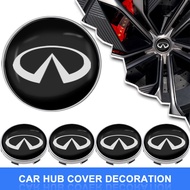 4PCS 56mm/60mm Car Rim Cover Decal Tire Wheel Center Hub Cap Sticker Emblem Decal For Infiniti Q50 F