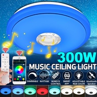 85-260V LED RGB Ceiling Lights bluetooth Music Speaker Lamp Remote + APP Control 300W Dimmable Modern Smart Home Party LED Ceiling Lights