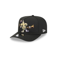 New Era หมวกรุ่น New Orleans Saints Nfl Cartoon Black 9Fifty A-Frame Cap