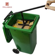 [UsusexaMY] Manual Trash Compactor Tool Heavy Duty Sturdy Iron Compacting Trash Can Tool, Efficient 