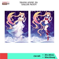 Sailor Moon Anime Painting - 3D Anime Painting Sailor Moon Transformation, Usagi Dercor Room Charact