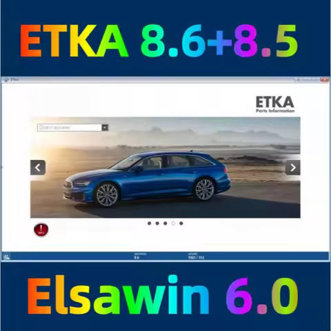 Auto Repair Software Group Vehicles Electronic Parts Catalog Free Install Etka 8.6+8.5+ ELSAWIN 6.0 