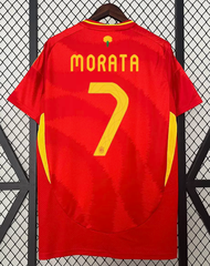 2024 New High Quality Spanish Home jersey No. 7 Morata 2024 European Cup No. 19 Lamine Yamal Rodri j