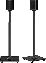 ELIVED Speaker Stands for SONOS ONE, ONE SL, Height Adjustable Up to 48.3", Set of 2 Surround Sound Speaker Stand with Cable Management, 13.2 LBS Loading