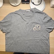 Moncler t-shirt in grey and emblem (men’s S - smaller than usual, fits like XS)