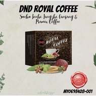DND Royal Coffee (Kopi Pra Campuran Sacha Inchi, Lingzhi &amp; Ginseng) 1 kotak/15 sachet