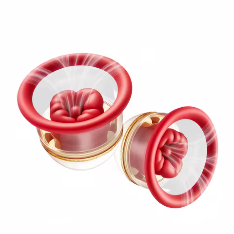 Breast Massage Vibrator Breast Teaser Tongue Clitoral Stimulator with Suction Cup Head AV Breast Cor
