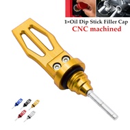 CNC Motorcycle Engine Oil Dipstick Cap Plug For Crankcase Oil Level Gauge Part
