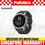 Garmin GM-010-02540-05 fēnix 7 Multisport GPS Watch (47mm) (Silver w/ Graphite)