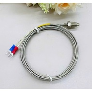 K type thermocouple, K temperature sensor probe (0~400 C) M6x1.0, 1M cord