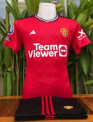 Manchester United 2023/24 ชุดกีฬาราคาถูกเหนือผ้า polyester