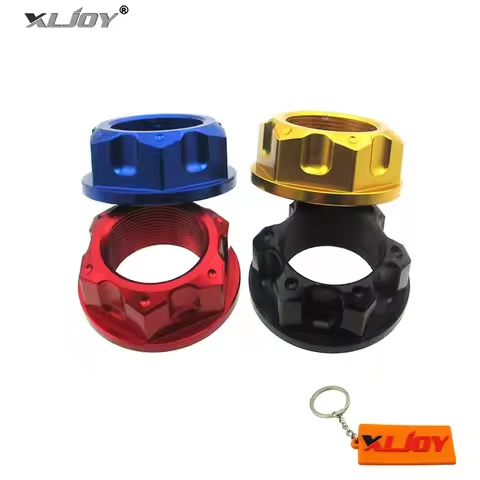 XLJOY Aluminum M22 x 1mm Steering Stem Nut For CRF50 XR50 KLX110 KX65 KX85 DRZ110 RM85 TTR50 TTR110 