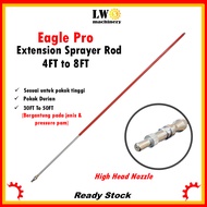 Eagle Pro Power Sprayer Straight Nozzle Extension Spray Gun Heavy Duty 4FT to 8FT