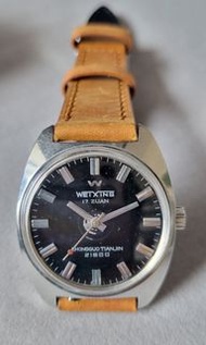 【黑面太空】 上海衞星牌手錶 中國錶 上海錶 中古錶 古董 vintage