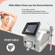 2025 The latest upgrade 755nm 808nm 1064nm 3 wavelength 808nm diode laser 808nm salon laser hair rem