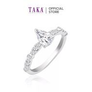 TAKA Jewellery Pear Cut Lab Grown Diamond Ring 10K