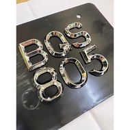 Number Plate Motor 🌟 CHROME TAJAM 🌟/Number plate Chrome Motor/Papan Number Plate Kilat Petak/Papan N