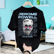 T-shirt Distro Clothes 24s 200 Gsm Unisex T-shirt Forex Trader " Jerome Powel" - Kuli Kakek Powell /