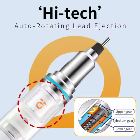 Japan Uni Mitsubishi Kuru Toga Auto-Rotating Mechanical Pencil M5-450, Hb Lead, Break-Resistant Desi