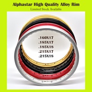Alloy Rim Rim Alloy Rim Aloi 160X17 185X17 185X18 215X17 215X18 Rim Murah Alphastar Rim Motosikal Ri