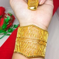 Kendari Bracelet ples Ring dubai Jewelry 24k gold Plated