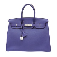 紫色 Togo牛皮 Birkin 35 柏金包 手提包 □N刻 銀扣【HERMES 愛馬仕】 □N/Iris