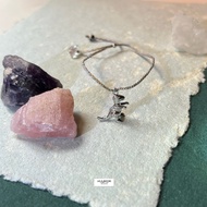 Gypsy Boho Silver T-Rex Allside Rope Bracelet